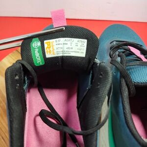 Timberland PRO Reaxion Safety Toe Work Shoes Womens 8.5 Teal Pink A5RTJ Sneaker